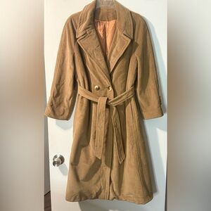 Vintage Camel Wrap Coat Kashmiraj by Elegant Fashions Size Small
